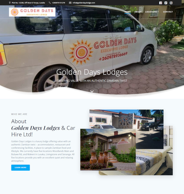 golden day lodges and car hire