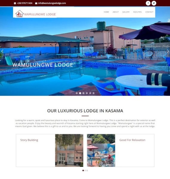 wamulungwe lodge accommodation kasama zambia